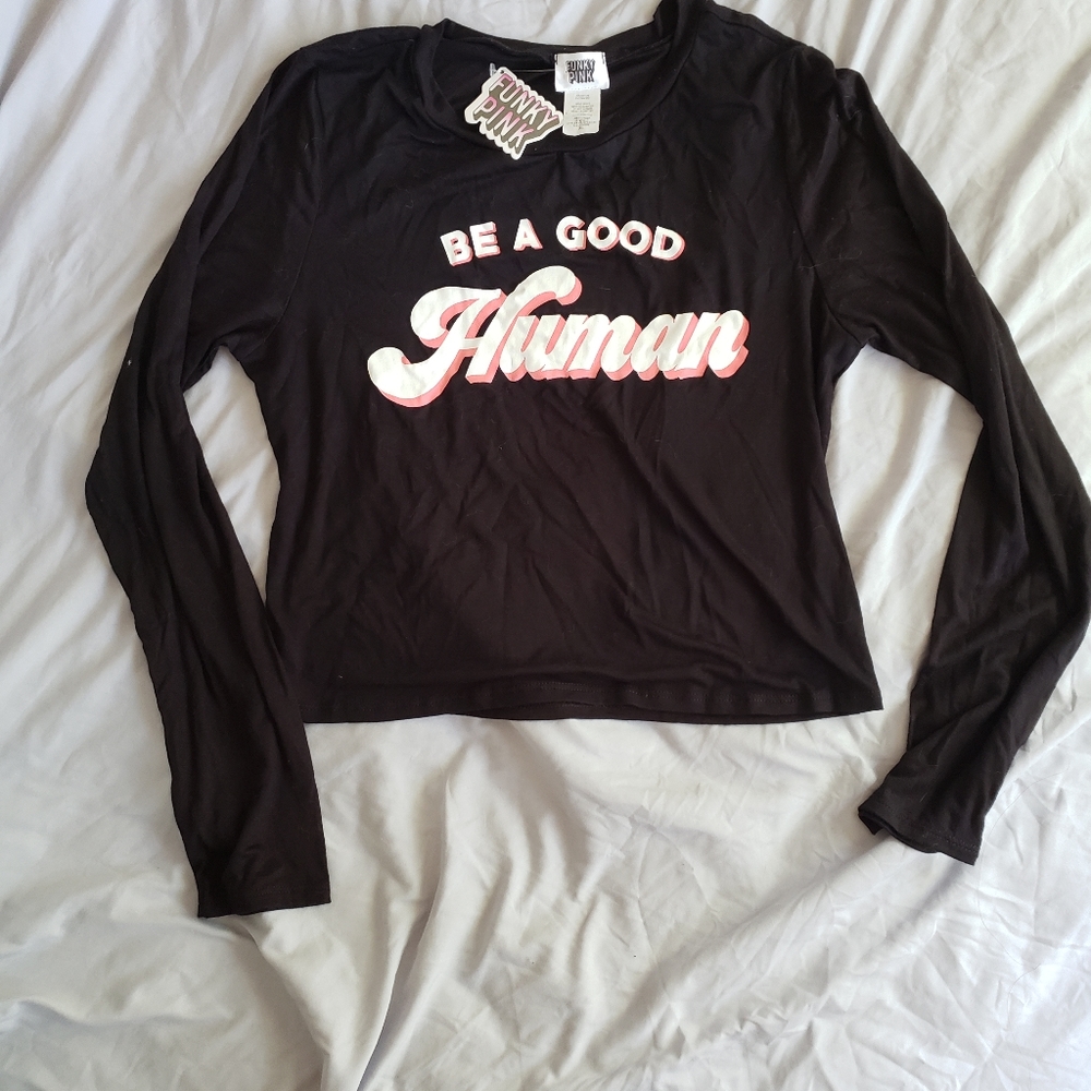 Long sleeve crop top NWT